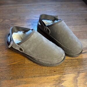 Evellyhootd Memory Foam Ankle Strap Clogs